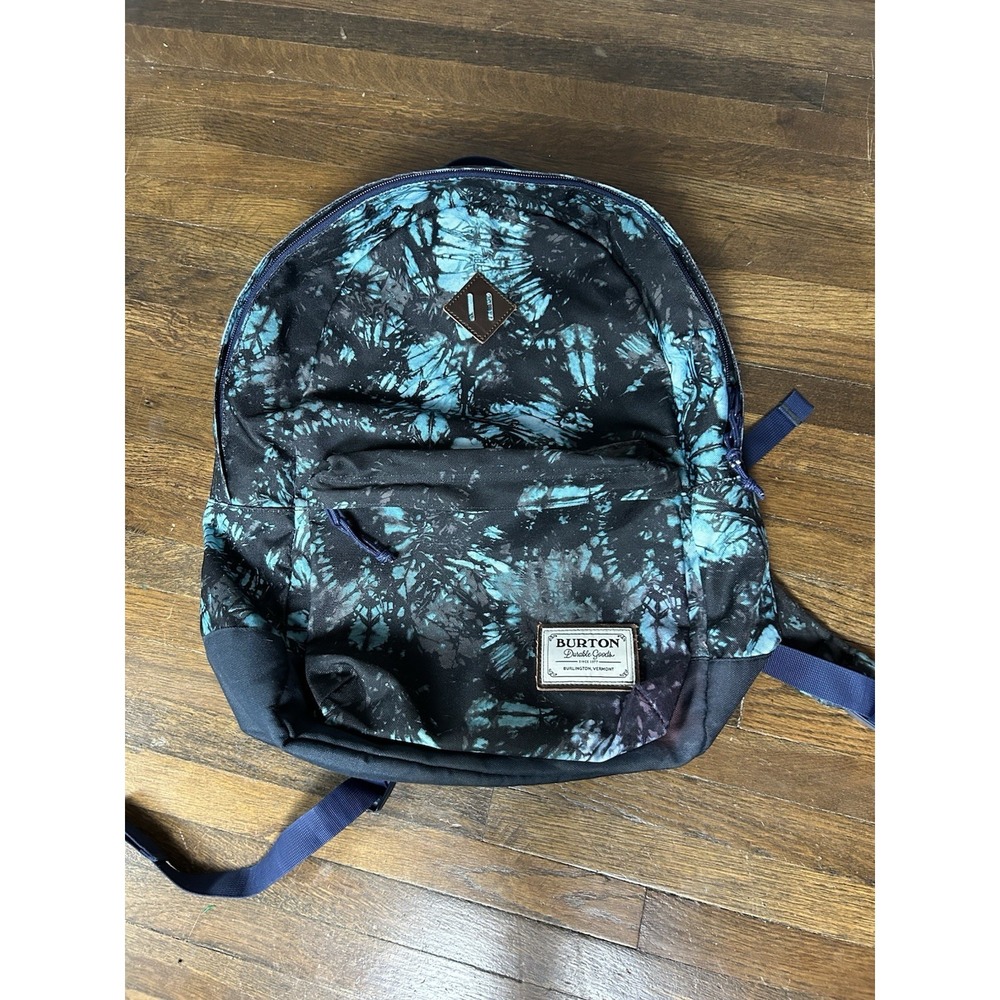 Burton Multi Colored Blue Backpack Adjustable Straps Some Staining Shown In Pics